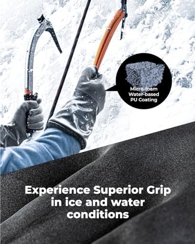 Toolant Waterproof Winter Gloves with Grip, Balaena Freezer Gloves for Outdoor Adventure, Hiking, Camping, X-Large