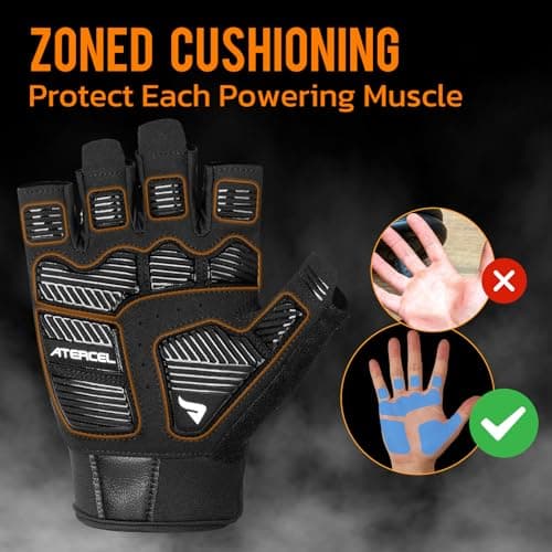 ATERCEL Gym Workout Gloves for Men and Women with Excellent Grip and Lightweight Design
