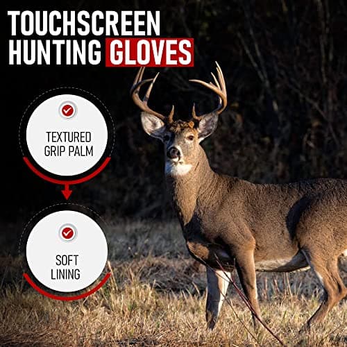 DecoyPro Men's Camo Touchscreen Hunting Gloves - Lightweight, High-Performance L/XL