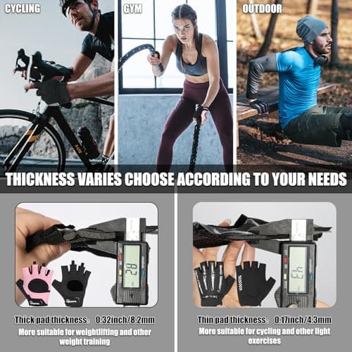Fitness Gloves for Men and Women: Full Palm Protection and Excellent Grip