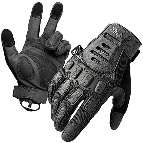 ZUNE LOTOO Men's Touchscreen Tactical Gloves with TPR Protection for Motorcycle Airsoft Paintball