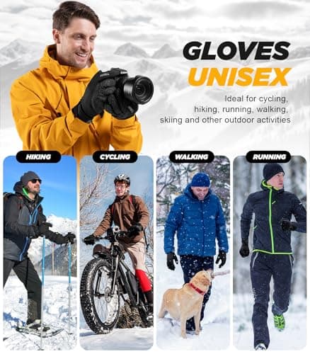 Benirap Winter Touchscreen Gloves: Windproof & Thermal for Men & Women