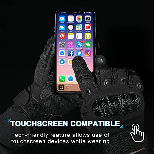 Tactical Touchscreen Gloves for Men: WTACTFUL Motorcycle Paintball
