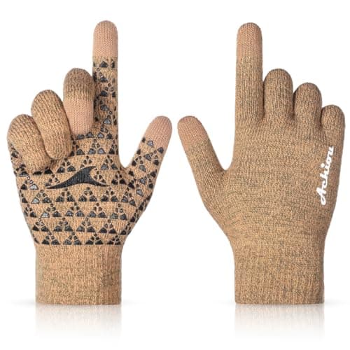 Achiou Winter Gloves for Men & Women - Touch Screen Compatible Warm Running Gloves — Humpback
