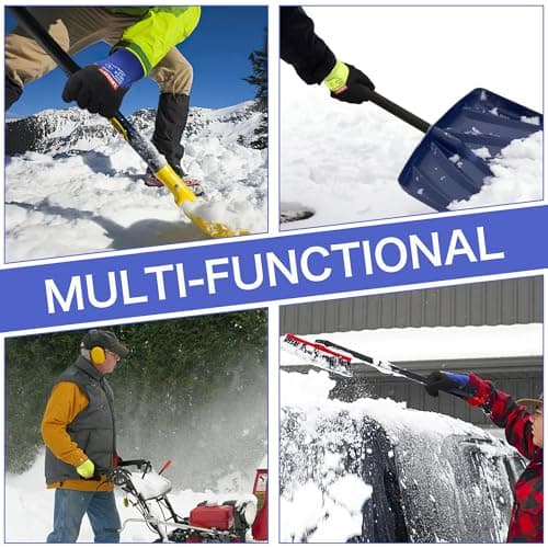 LOCCEF Winter Work Gloves for Men and Women, Freezer-Thermal Insulated, Super Grip