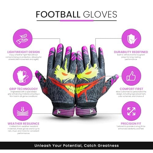 Youth & Adult Football Gloves