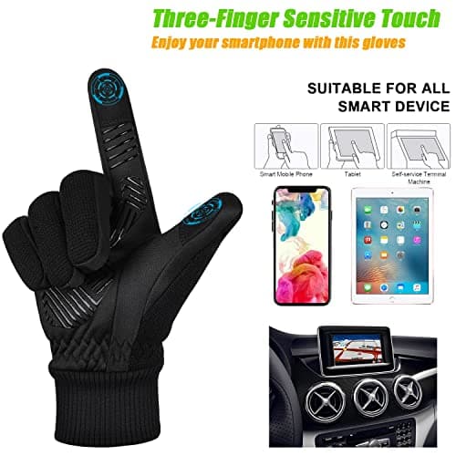 MOREOK Winter Gloves -10°F Touch Screen Ski Cycling Gloves