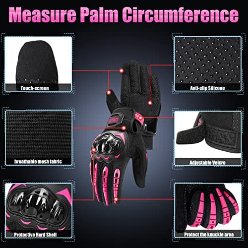 Racing Motorcycle Gloves with Touchscreen for Men and Women BMX MTB