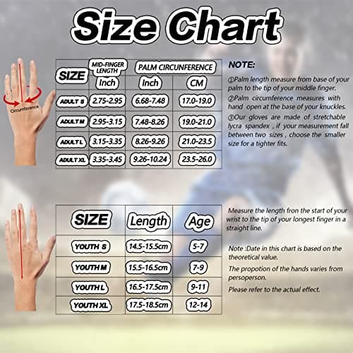 Non-Slip Silicone Football Gloves for Adults & Youth Lightweight Flexible Receiver Gloves