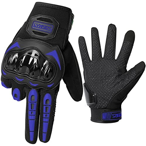 Racing Motorcycle Gloves with Touchscreen for Men and Women BMX MTB — blue