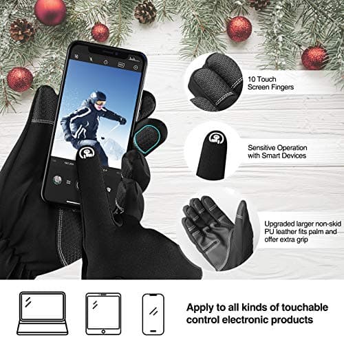 Balhvit 10℉ Waterproof Winter Gloves for Men & Women