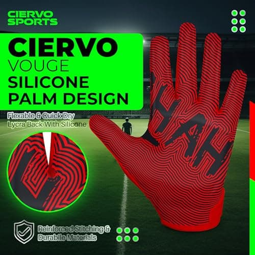 Non-Slip Football Gloves for Adults & Youth