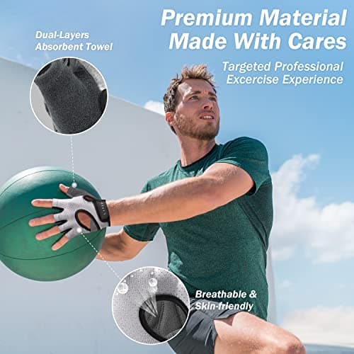 LIFECT Freedom Workout Gloves for Powerlifting and Gym, Curved Open Back, Men and Women