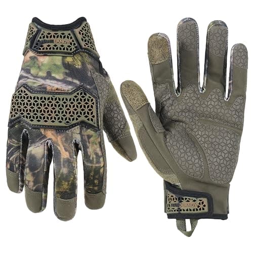 HANDLANDY Touch Screen Utility Gloves for Men & Women — Camo- Tpr