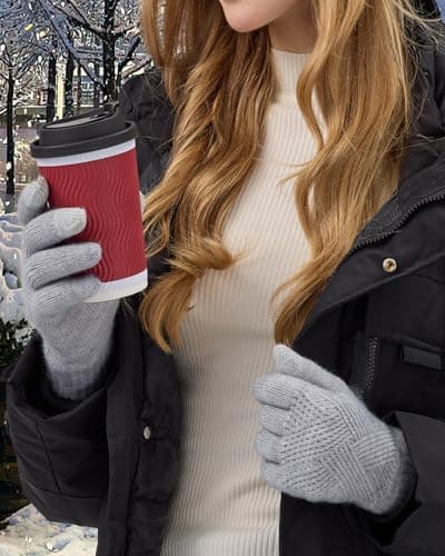 Women's Touchscreen Winter Gloves - REACH STAR Warm & Elastic Thinsulate Lining