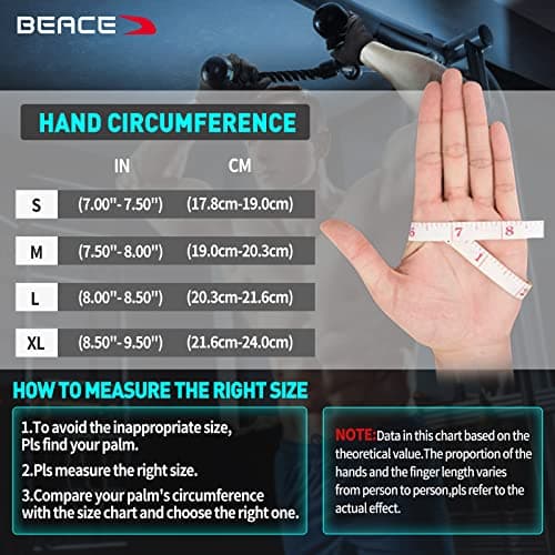BEACE Full Finger Gym Gloves for Men & Women Fitness Training