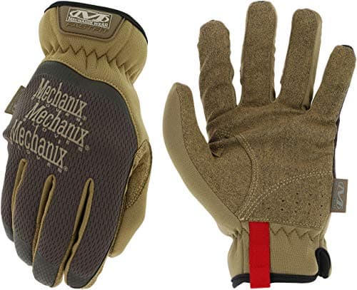 Mechanix Wear FastFit Work Gloves, Touchscreen Capable & Secure Fit (Black, Large) — 1 Pair