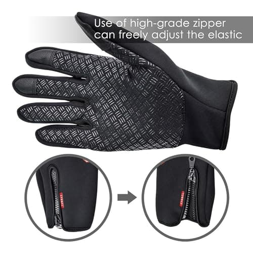 Cyg&Cl Winter Touchscreen Gloves, Men/Women, Warm, Water Resistant, Windproof
