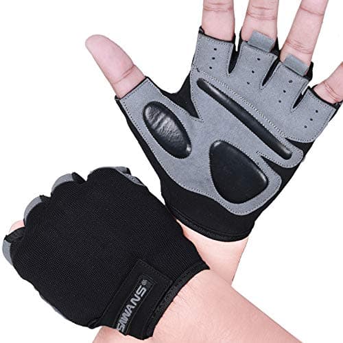 Breathable Workout Gloves for Men & Women - Gym Weight Lifting Support Padded — Short Wrist