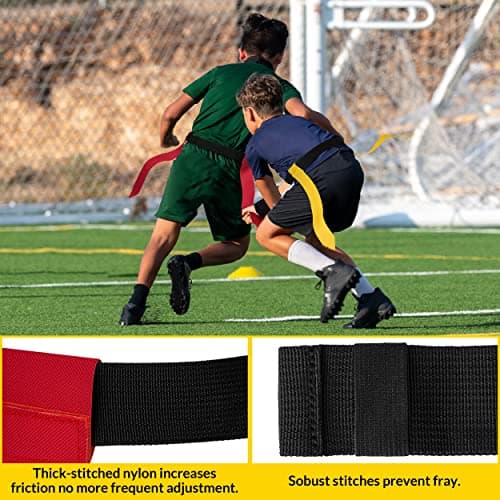 Flag Football Belts for Adults, Kids, and Youth Training and Competition
