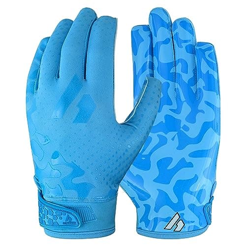 RPG1 Football Gloves for Adults and Youth — Azure
