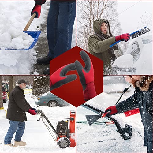 LOCCEF Winter Work Gloves for Men and Women, Freezer Grade Thermal Insulated Grip