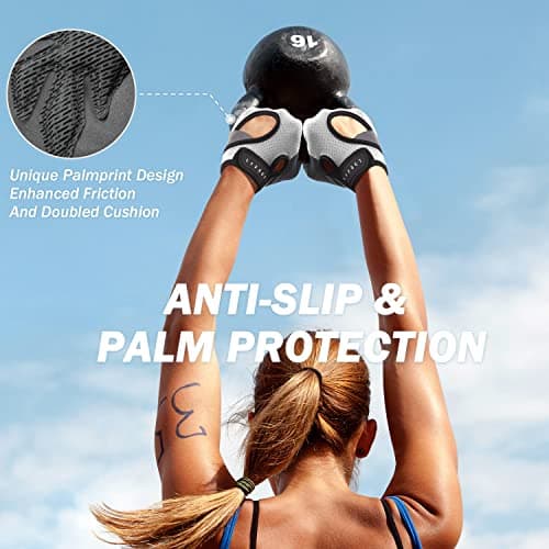 LIFECT Freedom Workout Gloves for Powerlifting and Gym, Curved Open Back, Men and Women