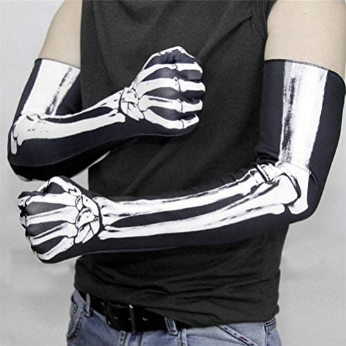 BESTOYARD Scary Halloween Skull Ghost Gloves Cosplay Accessories