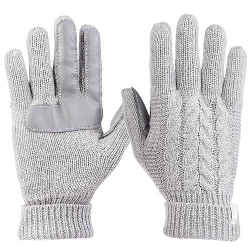 Isotoner Women's Cable Knit Touchscreen Gloves — Heather Grey