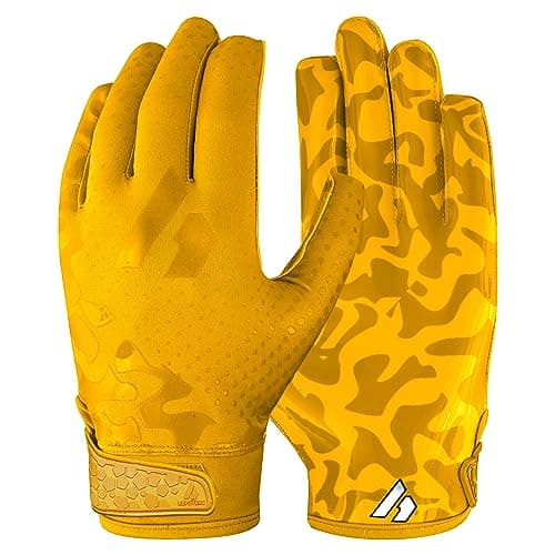 RPG1 Football Gloves for Adults and Youth — Citrine