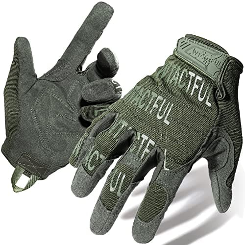 Tactical Men's Full Finger Gloves for Airsoft & Paintball — Update - Green