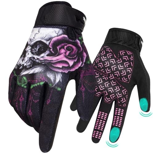 RIGWARL touch screen non-slip skeleton gloves for cycling enthusiasts.
