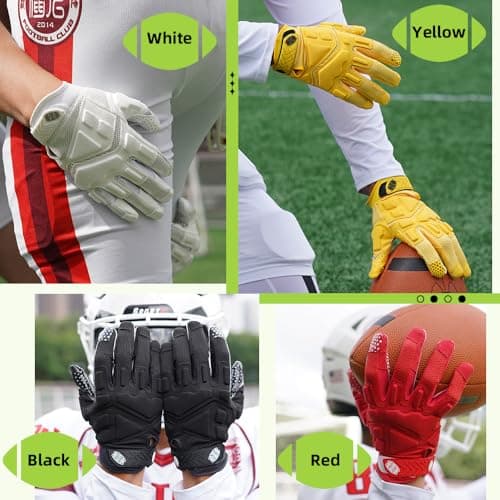 Seibertron Gel-Filled Anti-Impact football gloves for Adults and Youth