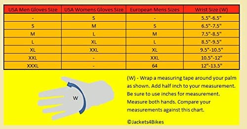 Real Leather Biker Gloves for Men & Women - Touchscreen Ventilation, Adjustable Fit, Black XL