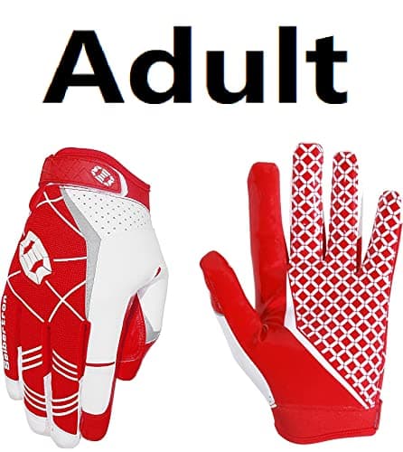 Seibertron Pro 3.0 Elite Ultra-Stick Sports Glove Football Gloves — Red
