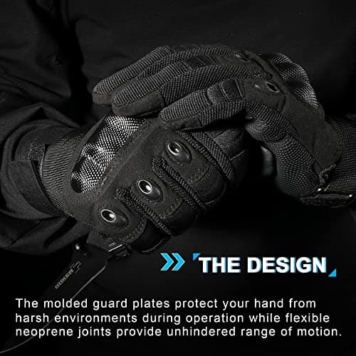 Tactical Touchscreen Gloves for Men: WTACTFUL Motorcycle Paintball