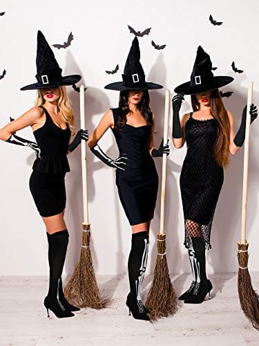 Blulu Halloween Skeleton Gloves Stockings Set