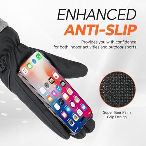 Rsebly Winter Gloves: Waterproof, Windproof, Touch Screen, Thermal Warm for Men and Women