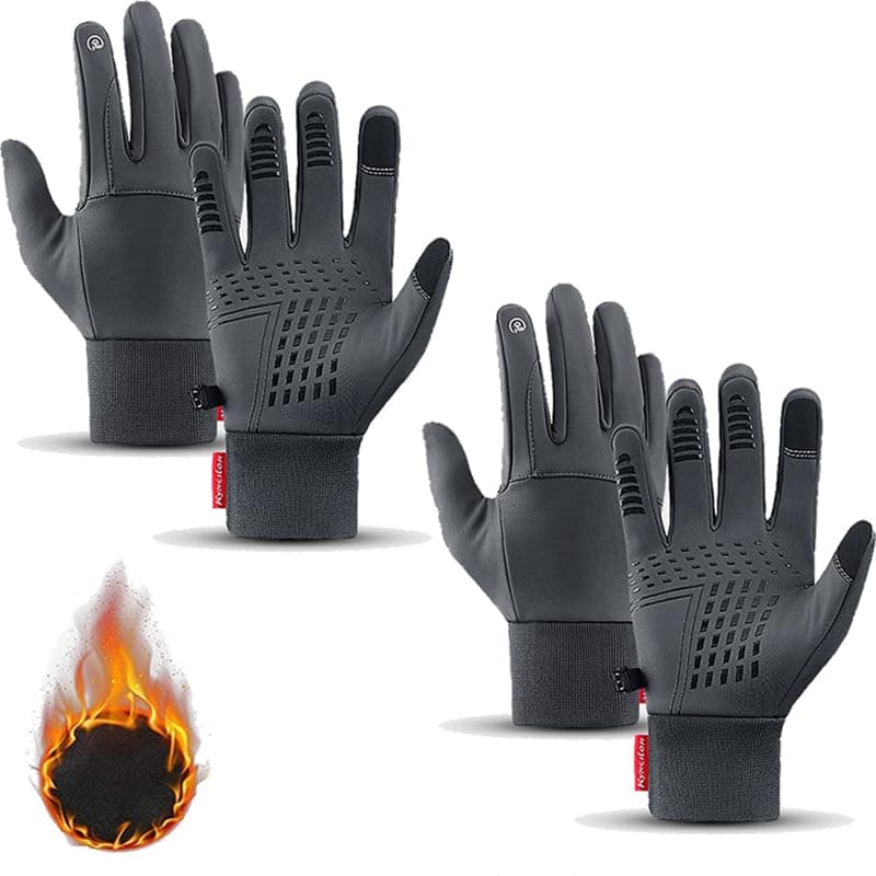 Disayu Premium Winter Thermal Gloves 2025 Waterproof — 2pairs Grey