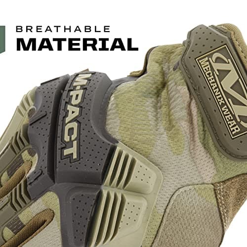 Mechanix Wear M-Pact Tactical Gloves - Men's Touchscreen Safety Work Gloves (Camouflage - Large)