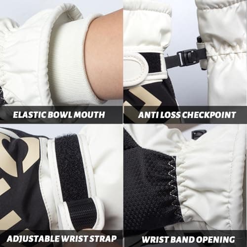 RIGWARL Unisex Waterproof Touchscreen Ski Gloves with Thermal Insulation