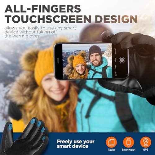SIMARI Winter Gloves: Warm, Touchscreen Compatible, Waterproof for Men & Women