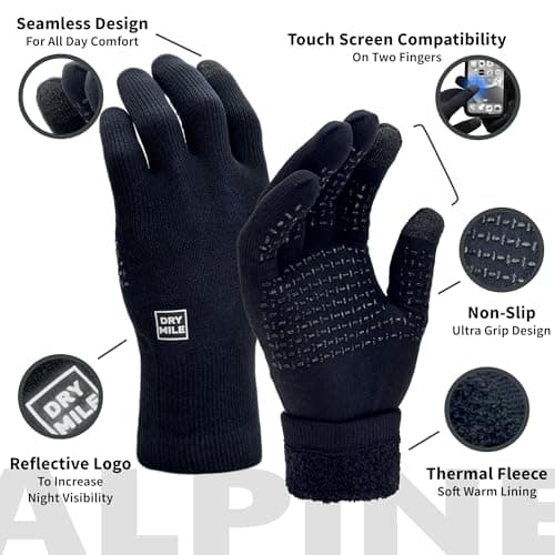 DRYMILE Alpine Waterproof Gloves - Warm Touchscreen Winter Gloves for Men & Women
