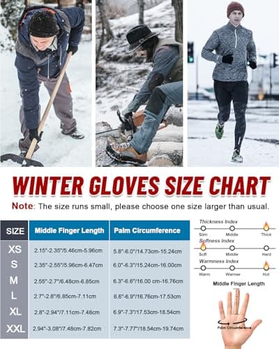 Waterproof Winter Gloves for Men and Women - RIGWARL