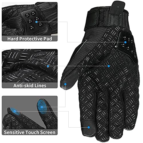 ILM Alloy Steel Touchscreen Motorcycle Racing Glove