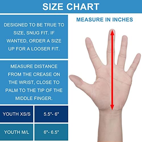 Youth Football Gloves with Enhanced Grip Silicone