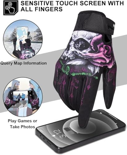 RIGWARL Winter Gloves 10F-50F, Warm Touch Screen Cycling Gloves for Men & Women