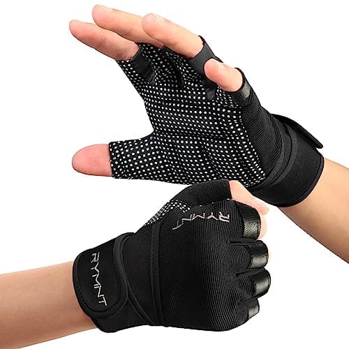 Wrist Support Workout Gloves for Men & Women - Full Palm Protection & Extra Grip
