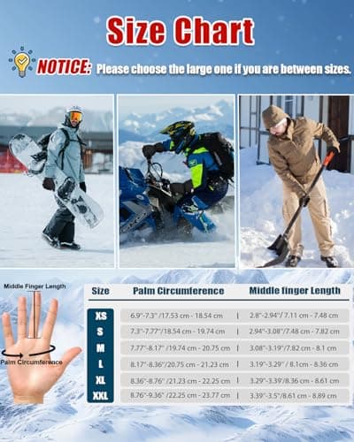 RIGWARL 5℉ Winter Warm Gloves for Extreme Cold Weather Men Women