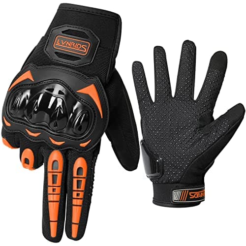 Racing Motorcycle Gloves with Touchscreen for Men and Women BMX MTB — Orange